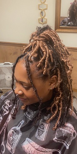 Short butterfly locs