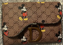 CHOCOLATE MICKEY WALLET $15.00