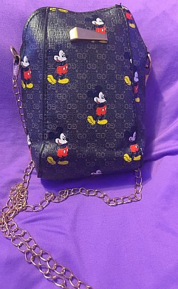 Black Mickey Crossbody Pouch (Card holder on the back) $25.00