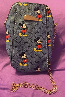 Blue Mickey Crossbody Pouch (Card Holder on back) $25.00