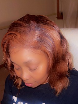 Custom colored body wave wig